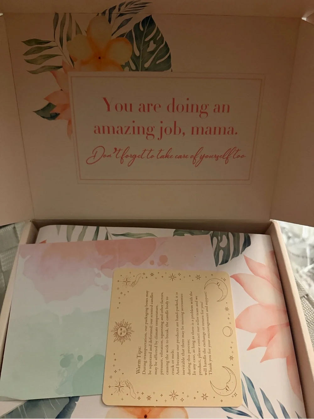 Amazing Future Mom Gift Box - Pink Floral Skincare Set
